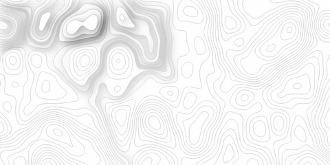 Pattern with Topographic map and maunt map with river and sea background. Line topography map contour background, geographic grid. Abstract vector illustration.	