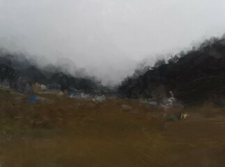 fog in the mountains