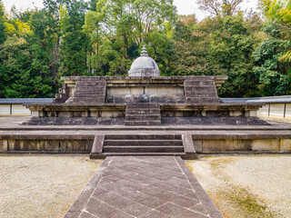 Kaidan (Buddhist ordination platform)  at the Toshodai-ji Temple in Nara, Japan