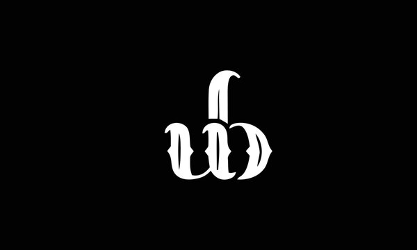 Initial letter ub logo or bu logo vector design templates