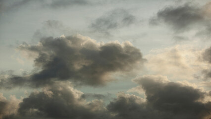 Clouds at sunset, weather concept