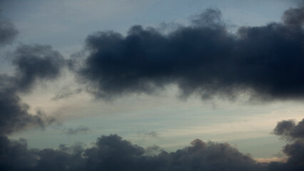 Obraz na płótnie Canvas Clouds at sunset, weather concept