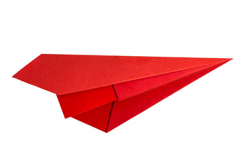 Red paper aircraft