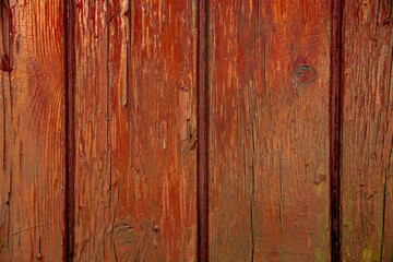 Old red wood texture. Wooden background.