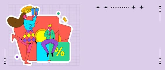 Coupon concept flat vector concept operation illustration
