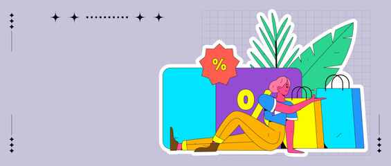 Coupon concept flat vector concept operation illustration
