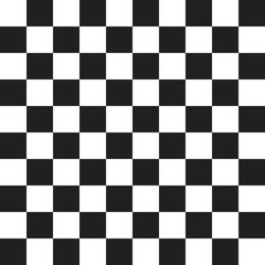 Black and White BW Square Abstract Shape Tile Element Gingham Check Checkered Tartan Plaid Scott Seamless Pattern Cartoon Vector Illustration Print Background Fashion Fabric Picnic