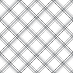 Black and White BW Cute Diagonal Tilt Line Stripe Striped Tartan Plaid Checkered Scott Gingham Cartoon Vector Seamless Pattern Print Background