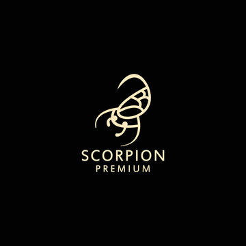 Scorpion logo design icon template