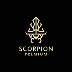 Scorpion logo design icon template