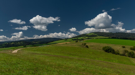 Landscape between Tvrdosin and Namestovo towns in north of Slovakia