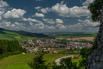 Landscape between Tvrdosin and Namestovo towns in north of Slovakia