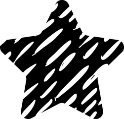 Hand drawn star texture