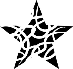 Hand drawn star texture