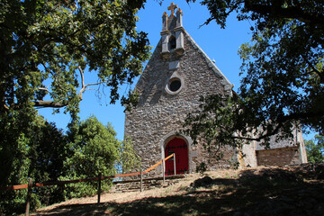 medieval chapel (st roch) in blain (france) 