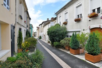 Fototapeta premium Cadillac town in Gironde - France