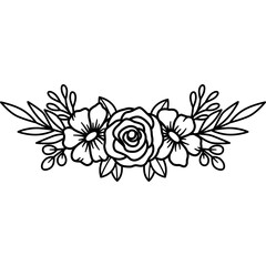 Flower Outline Illustration