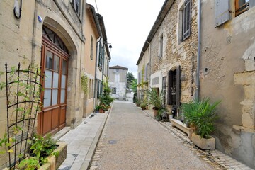 Fototapeta na wymiar Cadillac town in Gironde - France