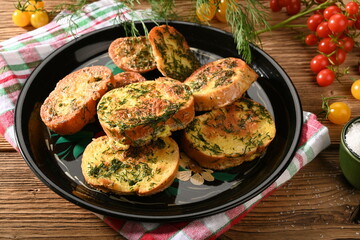 Überbackenes Baguette