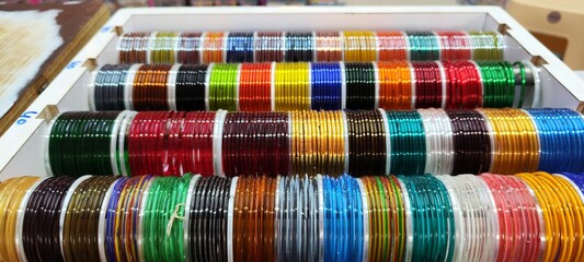 colorful bangles for sewing