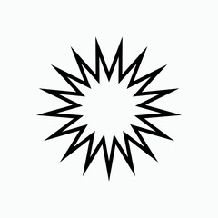 Explode Icon. Blast Symbol - Vector Logo Template.  