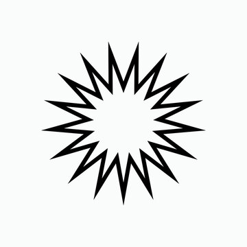 Explode Icon. Blast Symbol - Vector Logo Template.  
