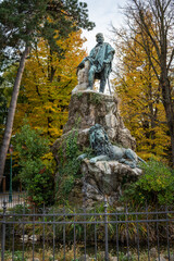 Giuseppe Garibaldi Monument in Venice on a sunny day in autumn