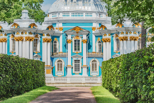 Pavilion Hermitage in Tsarskoe Selo. Saint Petersburg.