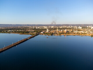 The beautiful Palmas the smallest capital of Brazil with the Tocantins river