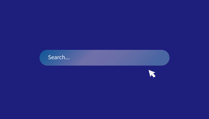 Search bar design element. Search Bar. Modern design of internet page. Vector illustration.