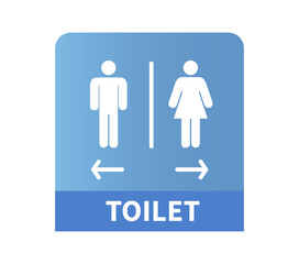 Men and women restroom icon sign. Toilet signs on white background. vector illustration