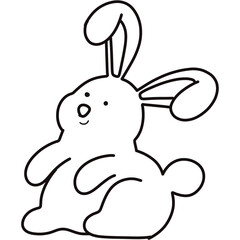 bunny with a smile
