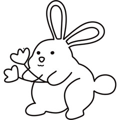 Rabbit in basket 