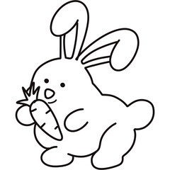 rabbit with carrot
