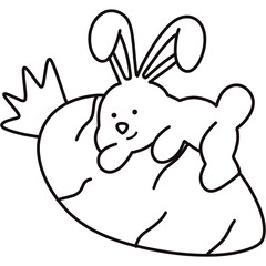 rabbit and carrot