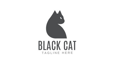 Abstract cat logo design template