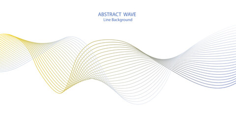 Abstract modern colorful wavy stylized line background .blending gradient colors It used for Web, Mobile Applications, Desktop background, Wallpaper, Business banner, poster. It make using blend tool.