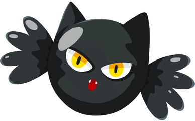 cute cartoon colorful halloween candy bat