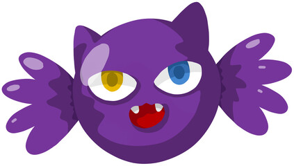 cute cartoon colorful halloween candy cat