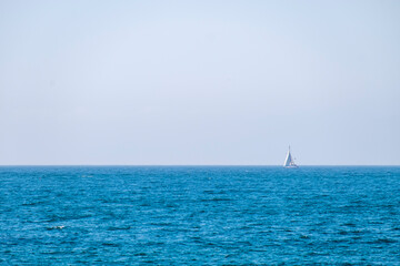 Fototapeta premium Sailing yacht in Mediterranean sea