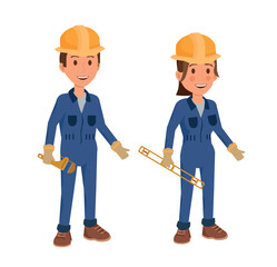 Masters of mechanical work such as repair, construction, installation. Plumbing and construction works and workers. Engineering and building concepts.