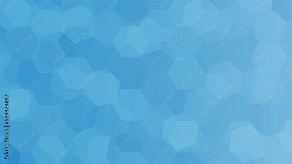 Wall mural Abstract hexagonal geometric shapes and futuristic technology. It made up computer graphics. Health care and science medical innovation concept. Blue Abstract background. 