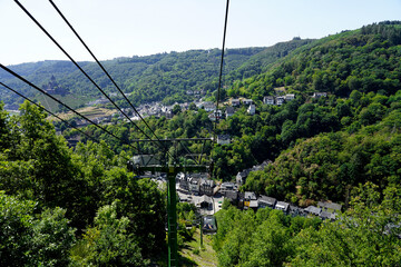 Chairlift in cochem at the Moselle valley in Germany