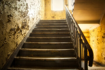 Lostplace - Treppe - Verlassener Ort - Urbex / Urbexing - Lost Place - Artwork - Creepy - High quality photo