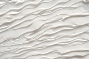 Creamy foundation texture isolated. Smear of face cream isolated. Texture of cream background
