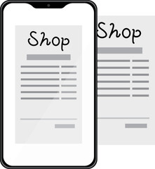 レシ活のアイコン　レシートを撮影するスマホ　正面