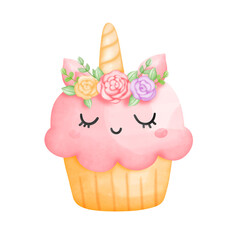 unicorn cupcake