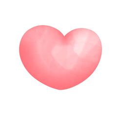 red heart isolated on white