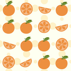 Seamless tartan plaid pattern in Orange Summer
