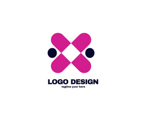 modern and simple design concept . Logo with simple and gradient color template logo for company vector file eps 10.
